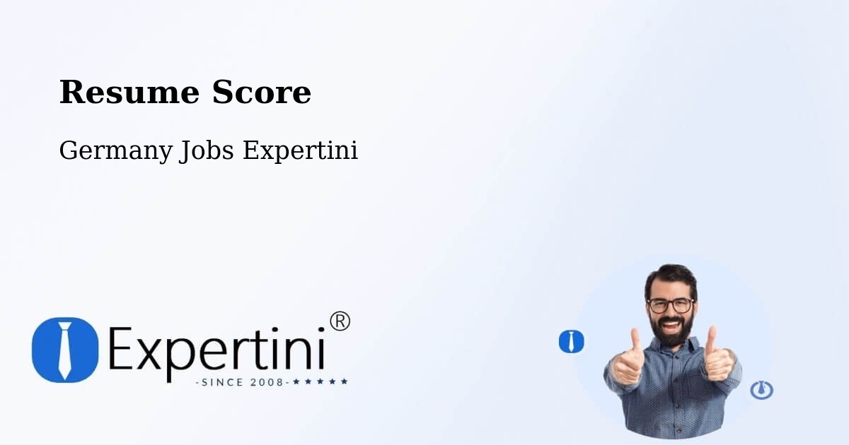 Resume Score & Job Description Match Tool – Pfullendorf - Germany Jobs Expertini